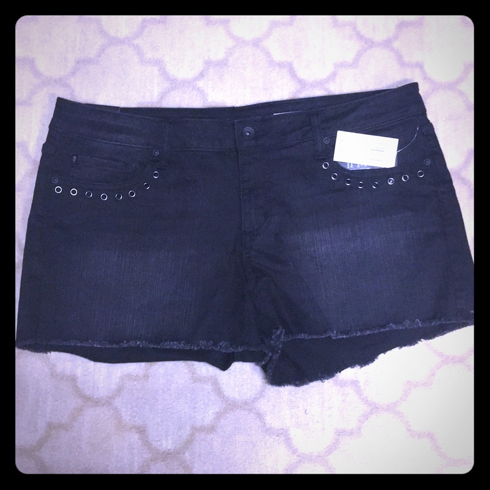 Black Cutoff  Shorts 15